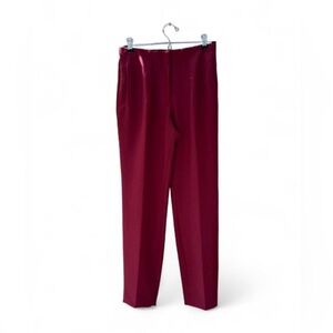 Express Burgundy High-Waisted Ankle Dress Pants – Size XS